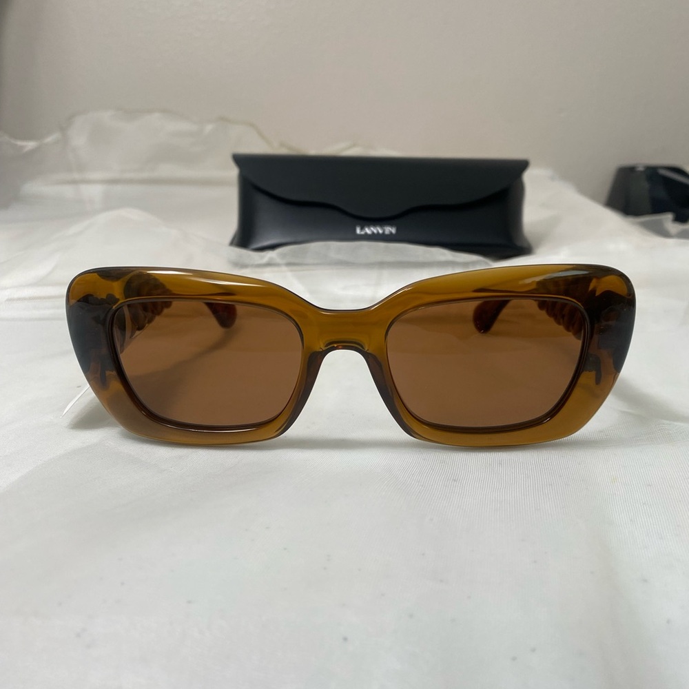 LANVIN Amber Brown Designer summer Sunglasses ๐ - Picture 7 of 9